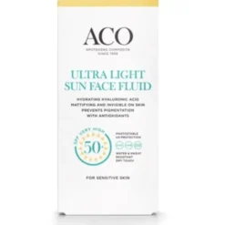 ACO Sun ultra light Sun face fluid spf 50