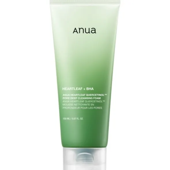 Anua heartleaf quercetinol pore deep cleansing foam