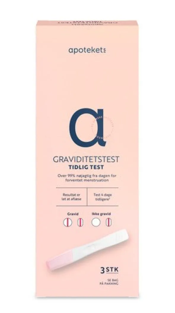 Apotekets graviditetstest tidlig test