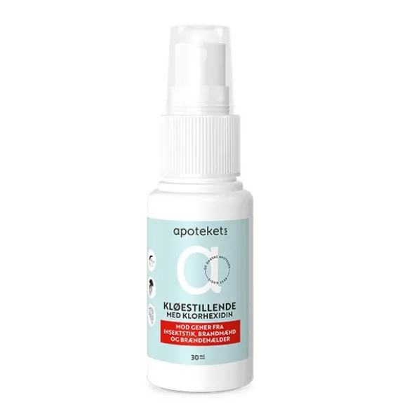 Apotekets kløestillende spray med klorhexidin
