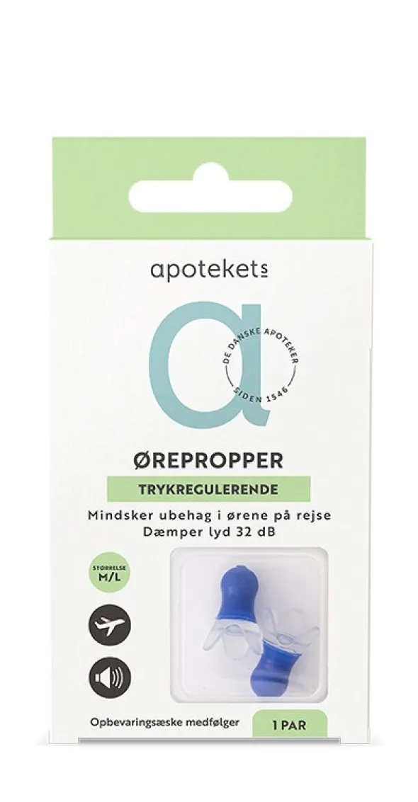 Apotekets ørepropper til flyrejser