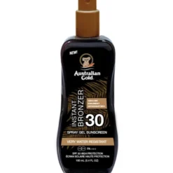 Australian Gold instant bronzer spray gel sunscreen SPF30
