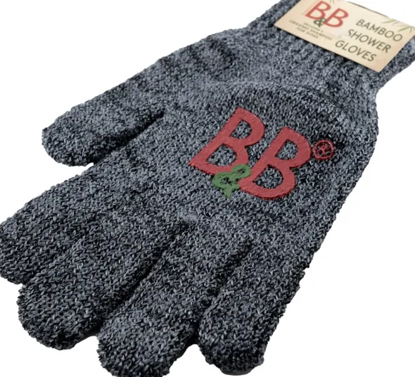 B&B bamboo shower gloves