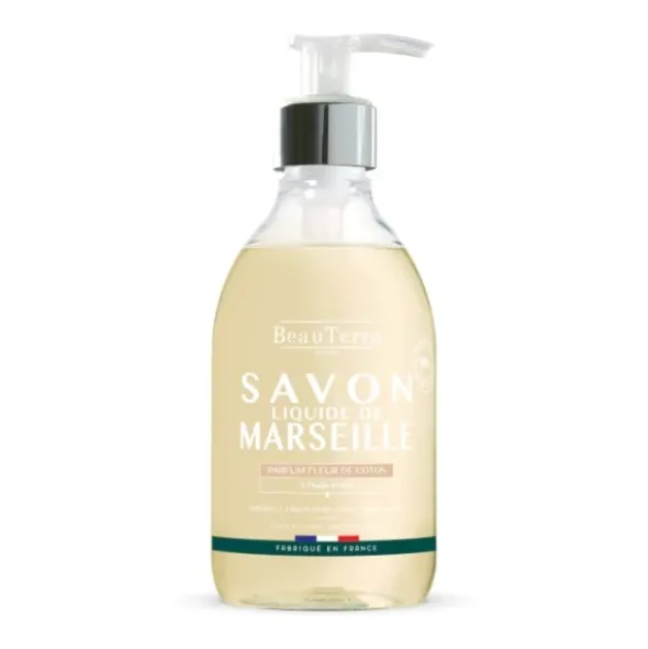BeauTerra marseille liquid soap cotton flower