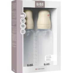 BIBS baby bottle sutteflasker ivory sampak silicone