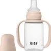 BIBS baby sippy bottle blush
