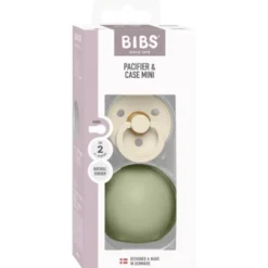 BIBS Colour size 2 ivory & case mini sage