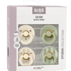 BIBS Studio Colour size 2 pin ivory vanilla/sage
