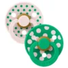 BIBS Studio Colour size 2 polka petal/cactus
