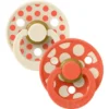 BIBS Studio Colour size 2 polka ivory/tango