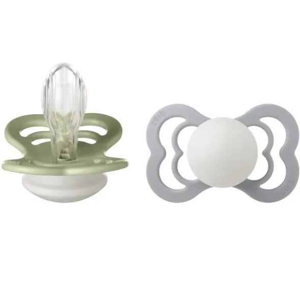 BIBS Supreme size 2 glow sage/cloud