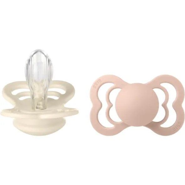 BIBS Supreme size 2 ivory/blush