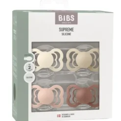 BIBS Supreme size 2 ivory/vanilla/blush/woodchuck