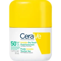 CeraVe invisible dry touch fluid sunscreen SPF50+