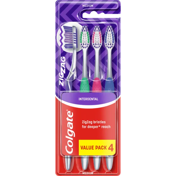 Colgate zig-zag antibac medium tandbørste
