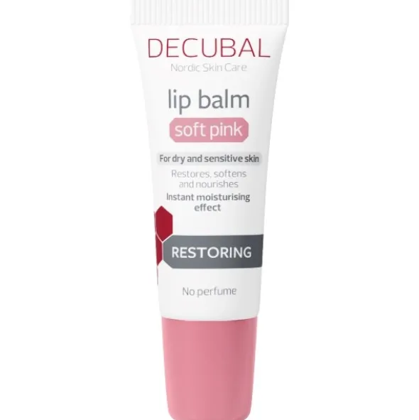 Decubal Restoring lip balm soft pink