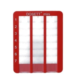 Dosett mini doseringsæske rød