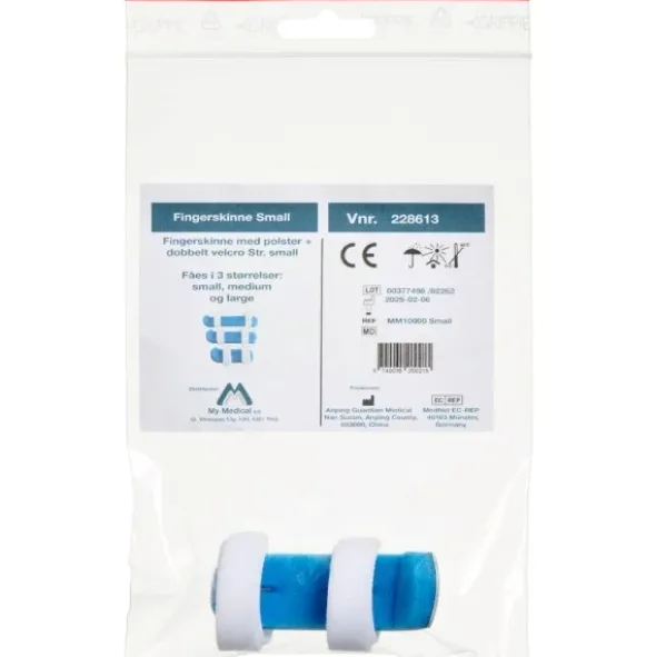 Fingerskinne dobbelt velcro