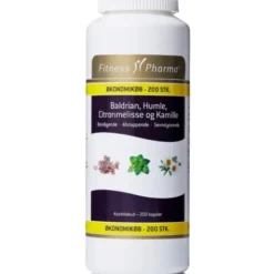 Fitness Pharma baldrian, humle, citronmelisse og kamille
