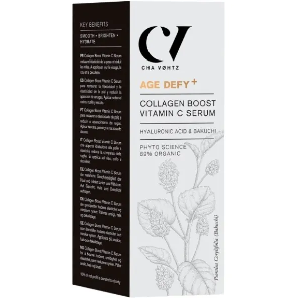 Green People age defy+ collagen boost vitamin c serum
