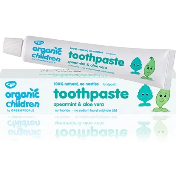 Green People organic children toothpaste mint og aloe vera