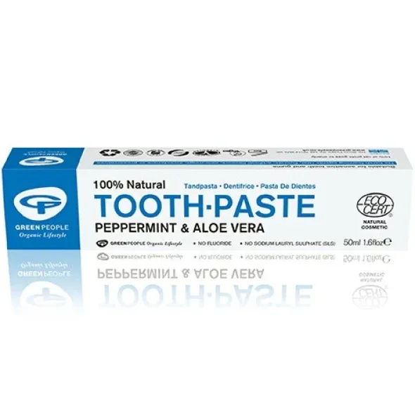 Green People toothpaste peppermint & aloe vera