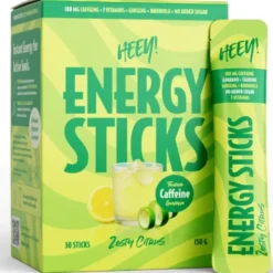 Heey! energy sticks caffeine zesty citrus