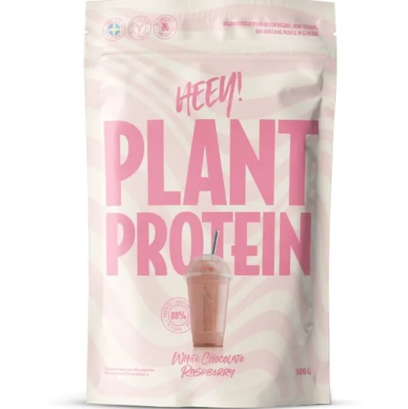 Heey! plant protein white chocolate raspberry