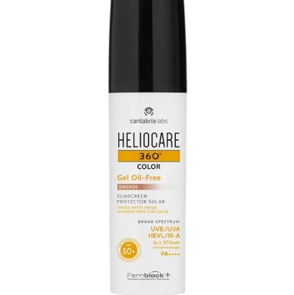 Heliocare gel oil-free sunscreen SPF50+ bronze