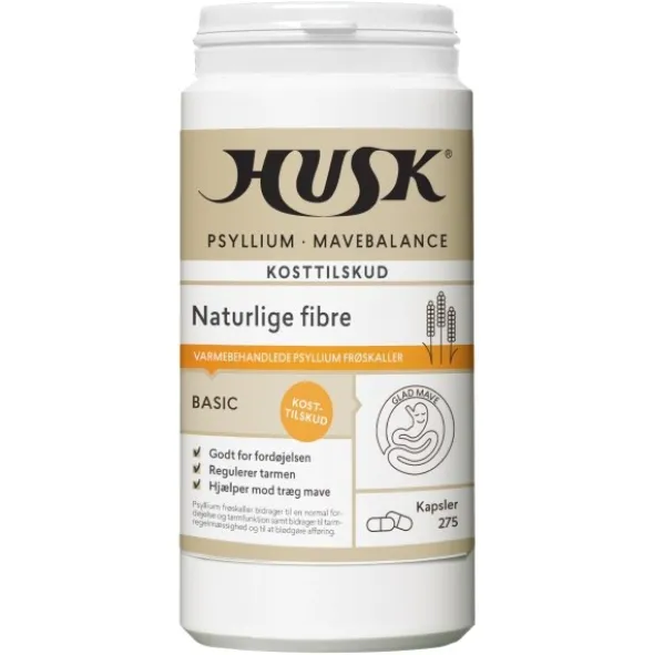 HUSK psyllium mavebalance kapsler