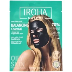 IROHA balancing charcoal face sheet mask