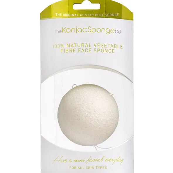 Konjac Sponge face hvid