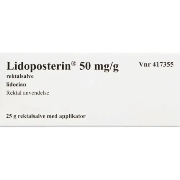 Lidoposterin rektalsalve