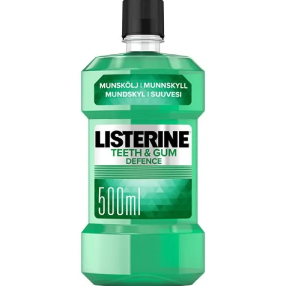 Listerine flouride mundskyl