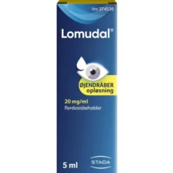 Lomudal øjendråber flerdosisbeholder