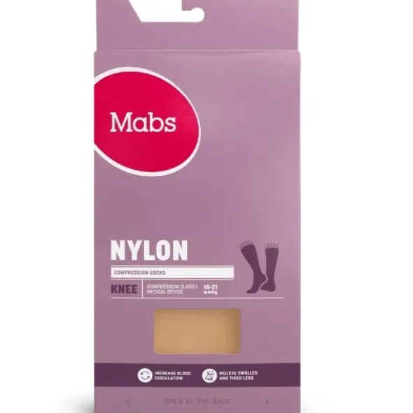 Mabs nylon knee wide beige