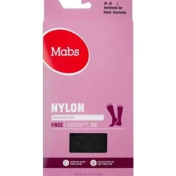 Mabs nylon knæstrømpe