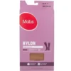 Mabs nylon knæstrømpe brun