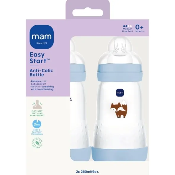 MAM Easy Start anti-colic bottle blue