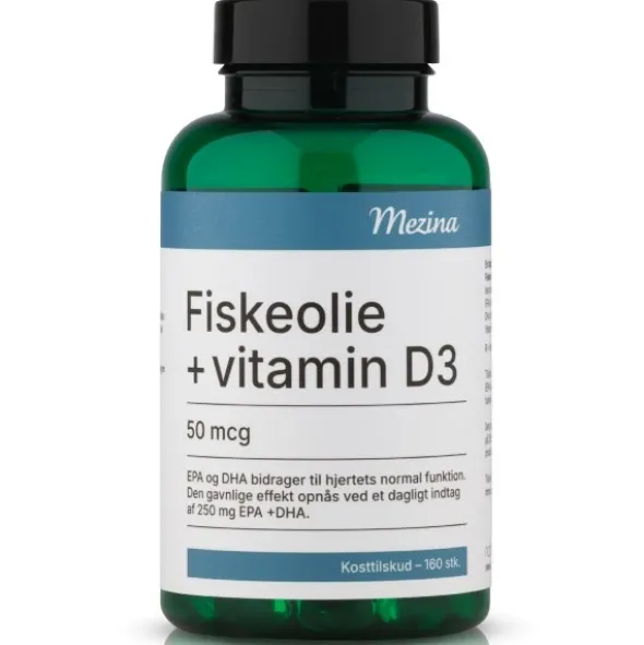 Mezina Green fiskeolie + vitamin D3