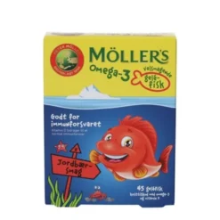 Möller's omega-3 gelefisk jordbærsmag