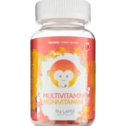Monkids multivitamin jordbær