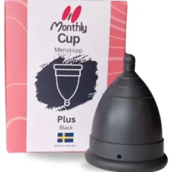 MonthlyCup plus black menstruationskop