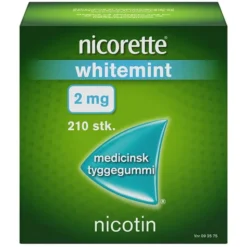 Nicorette nikotintyggegummi whitemint