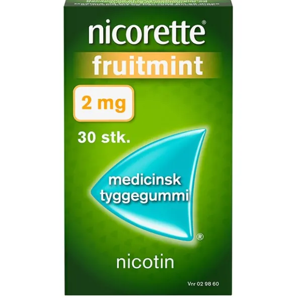 Nicorette nikotintyggegummi fruitmint
