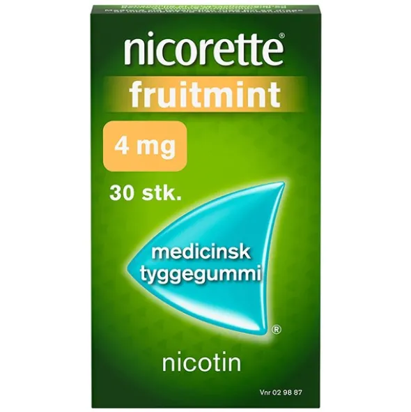 Nicorette nikotintyggegummi fruitmint