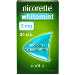 Nicorette nikotintyggegummi whitemint