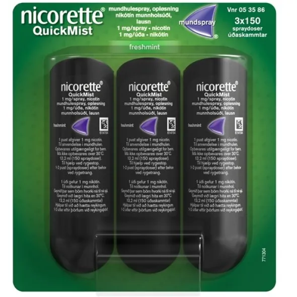 Nicorette quickmist freshmint mundspray