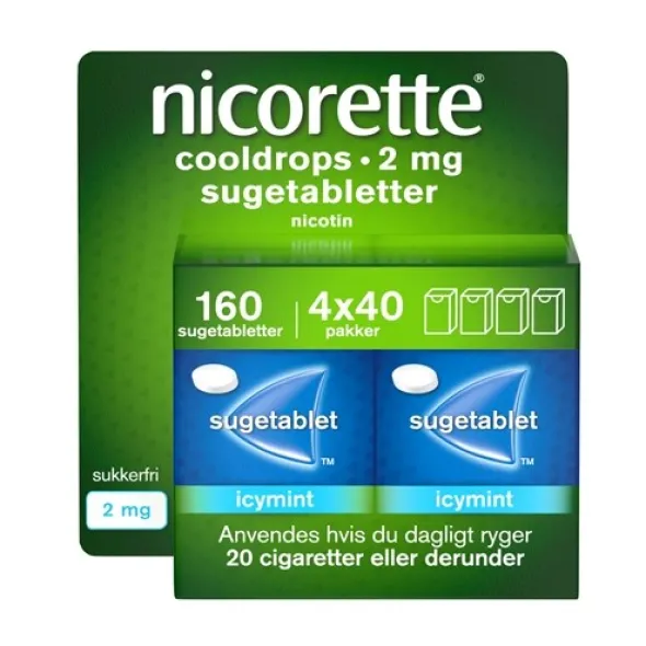 Nicorette sugetabletter cooldrops