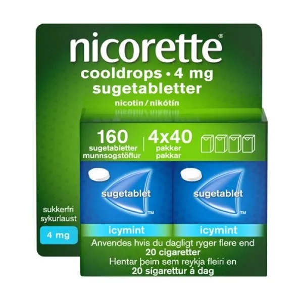 Nicorette sugetabletter cooldrops